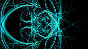 A Refreshing Black And Teal Color Scheme Wallpaper