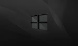 A Row Of Black Windows With Glass Reflections Wallpaper