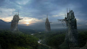 A Ruined Hogwarts Castle In The Magical Wizarding World Wallpaper