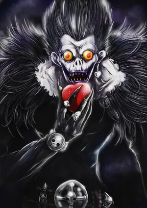 A Shinigami Stares Ahead In A Thought-provoking Pose. Wallpaper