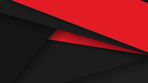 A Simple Red And Black Geometric Design Wallpaper