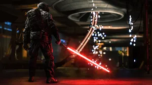 A Sith Lord Preparing For Battle Wallpaper