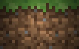 A Sneak Peek At The Blissful Outdoors With Minecraft Grass Wallpaper