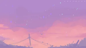 A Soft Blend Of Hues In Pastel Pink And Purple Wallpaper