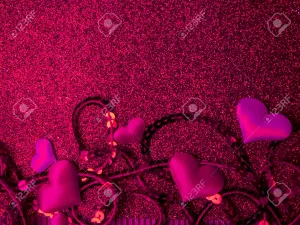 A Sparkling Pink Heart Shines Hope In The Darkness Wallpaper