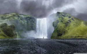 A Splendid Waterfall Attraction That Brings Natural Beauty To 5k Wallpaper