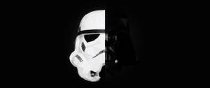 A Spotlight On Stormtrooper And Darth Vader Wallpaper