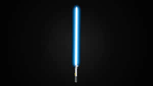 A Star Wars Lightsaber Illuminated In Green Wallpaper