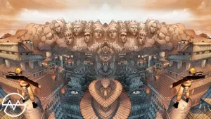 A Stunningly Beautiful View Of Konoha Wallpaper