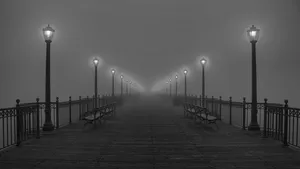 A Stylish Black And White Computer Wallpaper