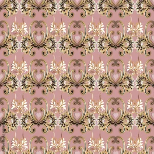 A Stylish Combination Of Light Pink And Gold Wallpaper