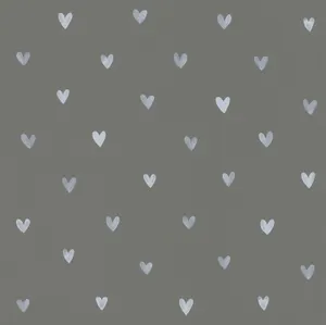 A Super Cute Grey Cat Cuddling With A Teddy Bear Wallpaper