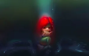A Sweet Little Mermaid Wallpaper