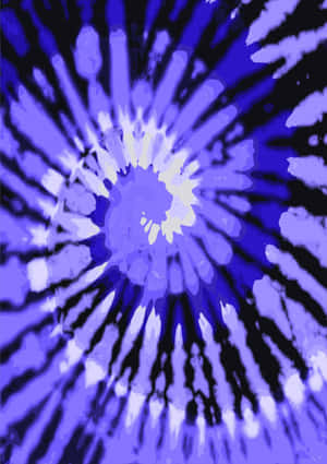 A Tie Dye Painting With A Spiral Pattern Wallpaper
