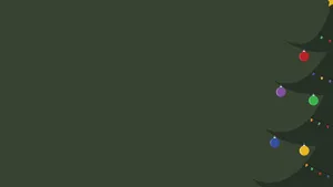 A Traditional Christmas Tree Full Of Festive Cheer Wallpaper