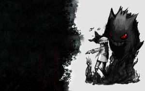 A Trainer And Their Favourite Gengar Wallpaper