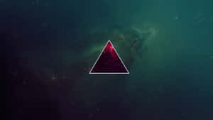 A Triangle With A Pink Background Wallpaper