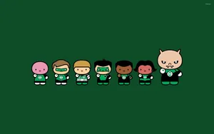 A United Force Of Green Lantern Corps Members Join Forces To Protect The Universe Wallpaper