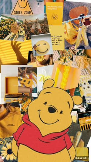 A Vibrant And Cheerful Yellow Aesthetic Collage! Wallpaper