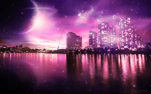 A Vibrant View Of The Landmark Pink City Wallpaper