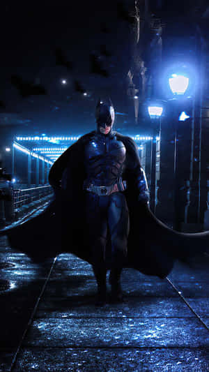 A View Of Batman City From The Air Wallpaper