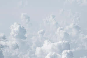 A View Of Clouds From An Airplane Wallpaper