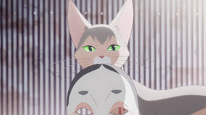 A Whisker Away Kinako Cat Mask Wallpaper