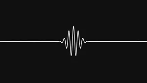 A White Line With An Echo On It Wallpaper