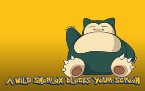 A Wild Snorlax Barricades The Path Wallpaper