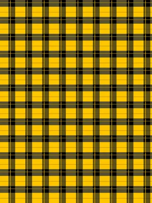 A Yellow And Black Plaid Pattern Wallpaper