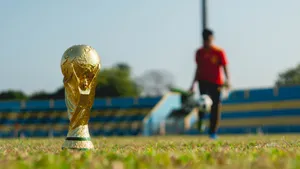 A Young Athlete Enjoying Her Soccer Match Wallpaper