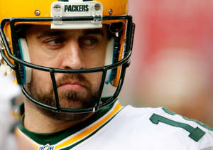 Aaron Rodgers Packers Close-up Wallpaper