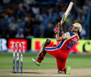 Ab De Villiers Rcb Reverse-scoop Shot Wallpaper