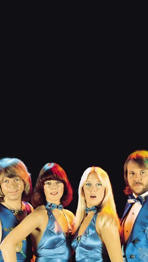 Abba 70s Glitter Disco Wallpaper