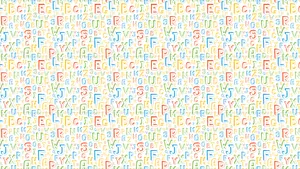 Abc Poster In Bold Capital Font Wallpaper