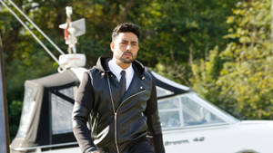 Abhishek Bachchan Wearing Leather Jacket Wallpaper