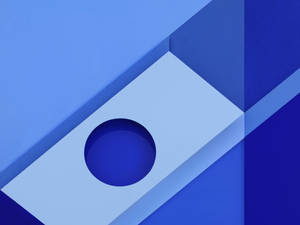 Abstract 3d Blue Material Forms Wallpaper