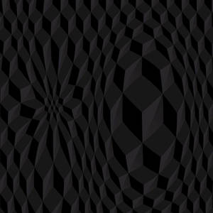 Abstract 3d Geometric Art On Blank Black Background Wallpaper