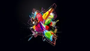 Abstract 3d Geometric Graphic Wallpaper