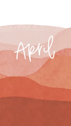 Abstract April Watercolor Landscape Wallpaper