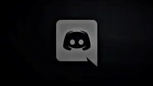 Abstract Black Aesthetic Discord Logo Wallpaper