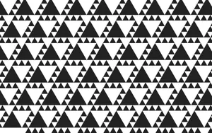 Abstract Black And White Line Pattern Wallpaper