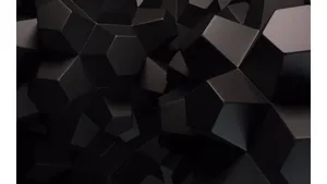 Abstract Black3 D Geometric Pattern Wallpaper