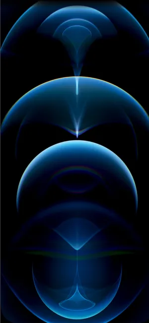 Abstract Blue Aurora Design Wallpaper