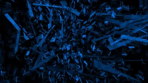 Abstract_ Blue_ Chaos Wallpaper