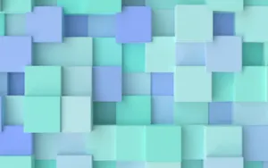 Abstract Blue Green Squares Background Wallpaper