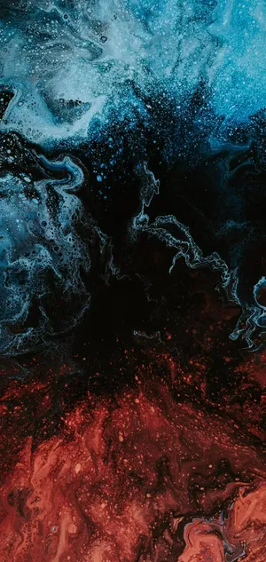 Abstract Blueand Red Artwork Wallpaper