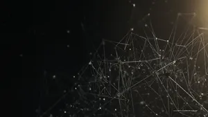 Abstract Dark Wireframe Art Wallpaper