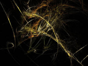 Abstract Design In Black And Gold Wallpaper