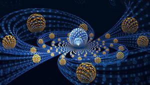 Abstract Fractal Balls 3d Full Wallpaper